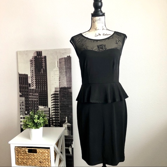 Enfocus Studio Dresses & Skirts - Enfocus Studio Bodycon Black Peplum Dress 8 EUC